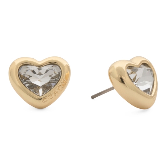 Coach Heart Stud Earring - Picture 1 of 5